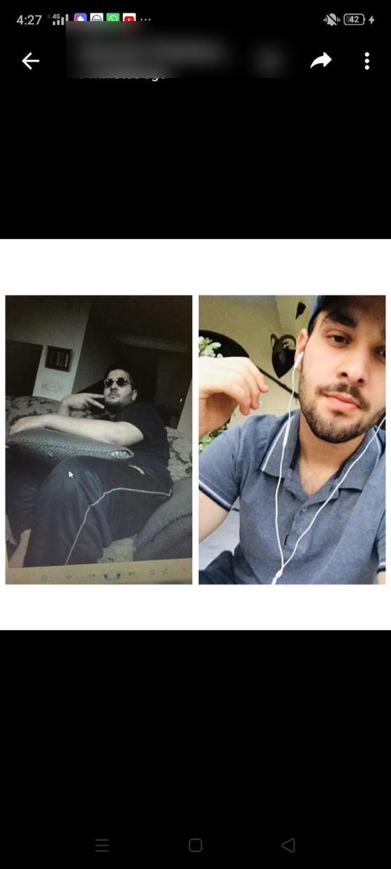 Client message and progress photos shared with permission