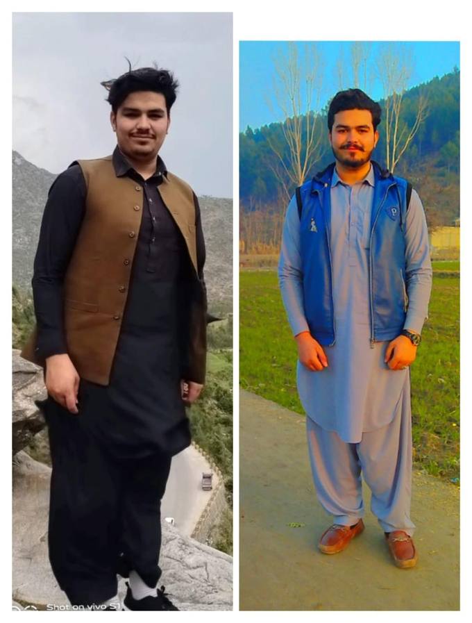 Client before and after photo