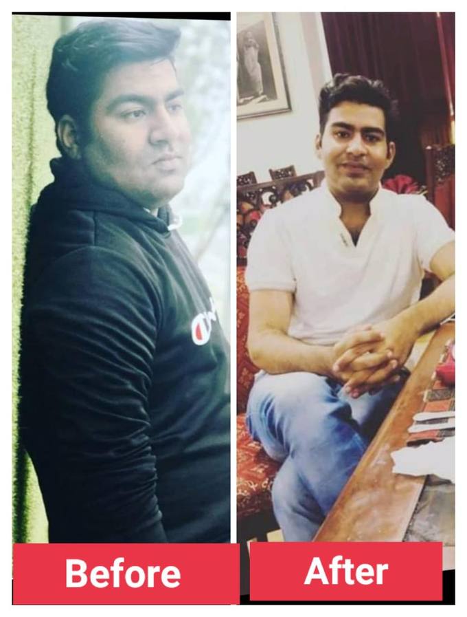 Client before and after photo