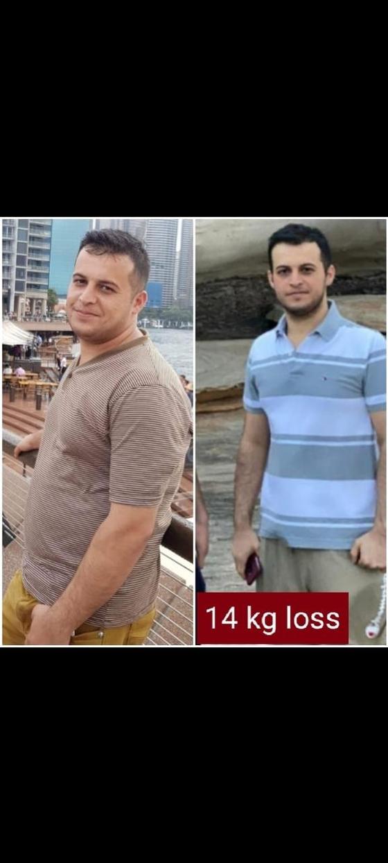 Client message and progress photos shared with permission